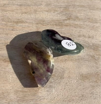 Rainbow Fluorite 3D Butterfly-3B