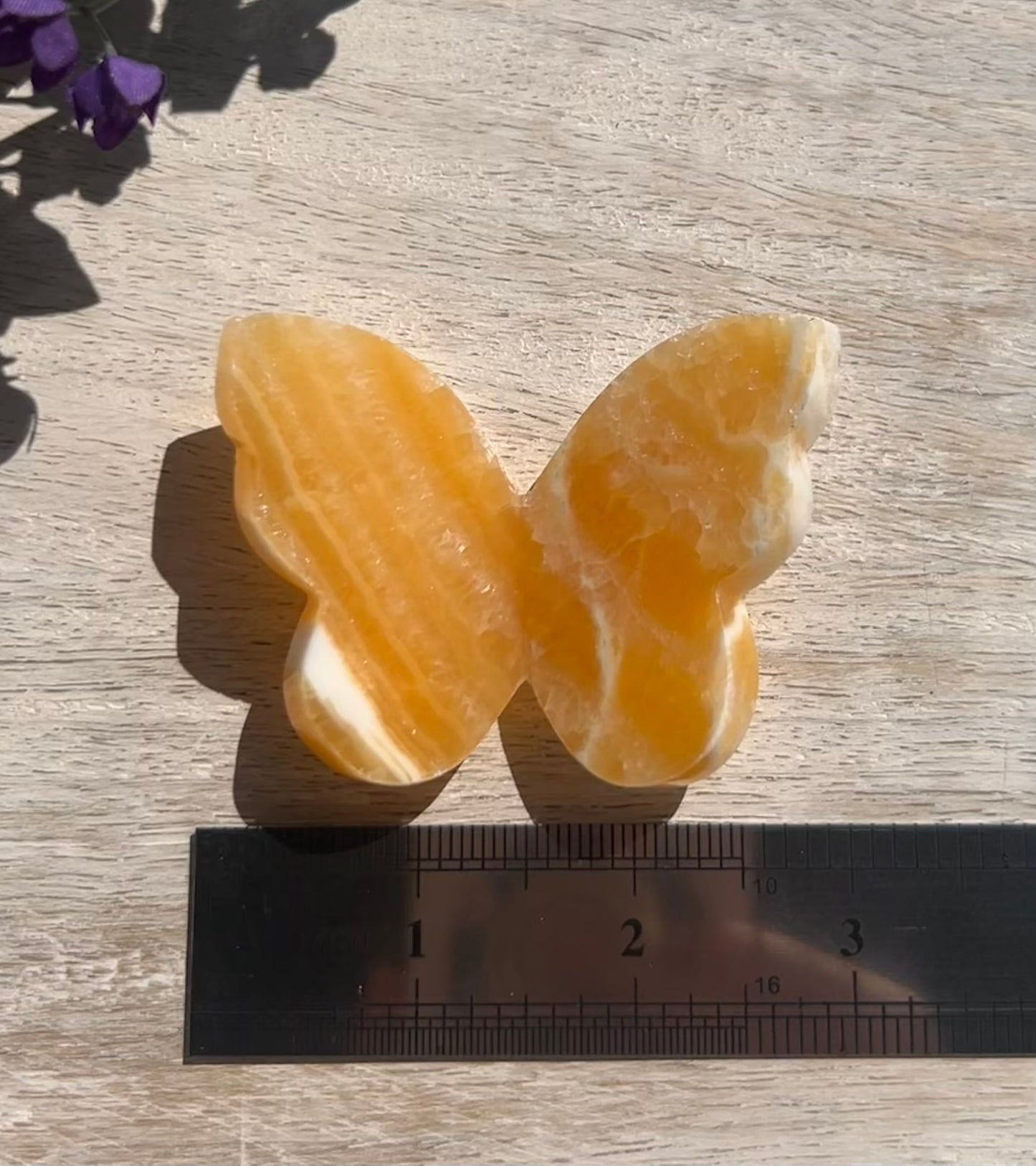 Orange Calcite 3D Butterfly - 5B