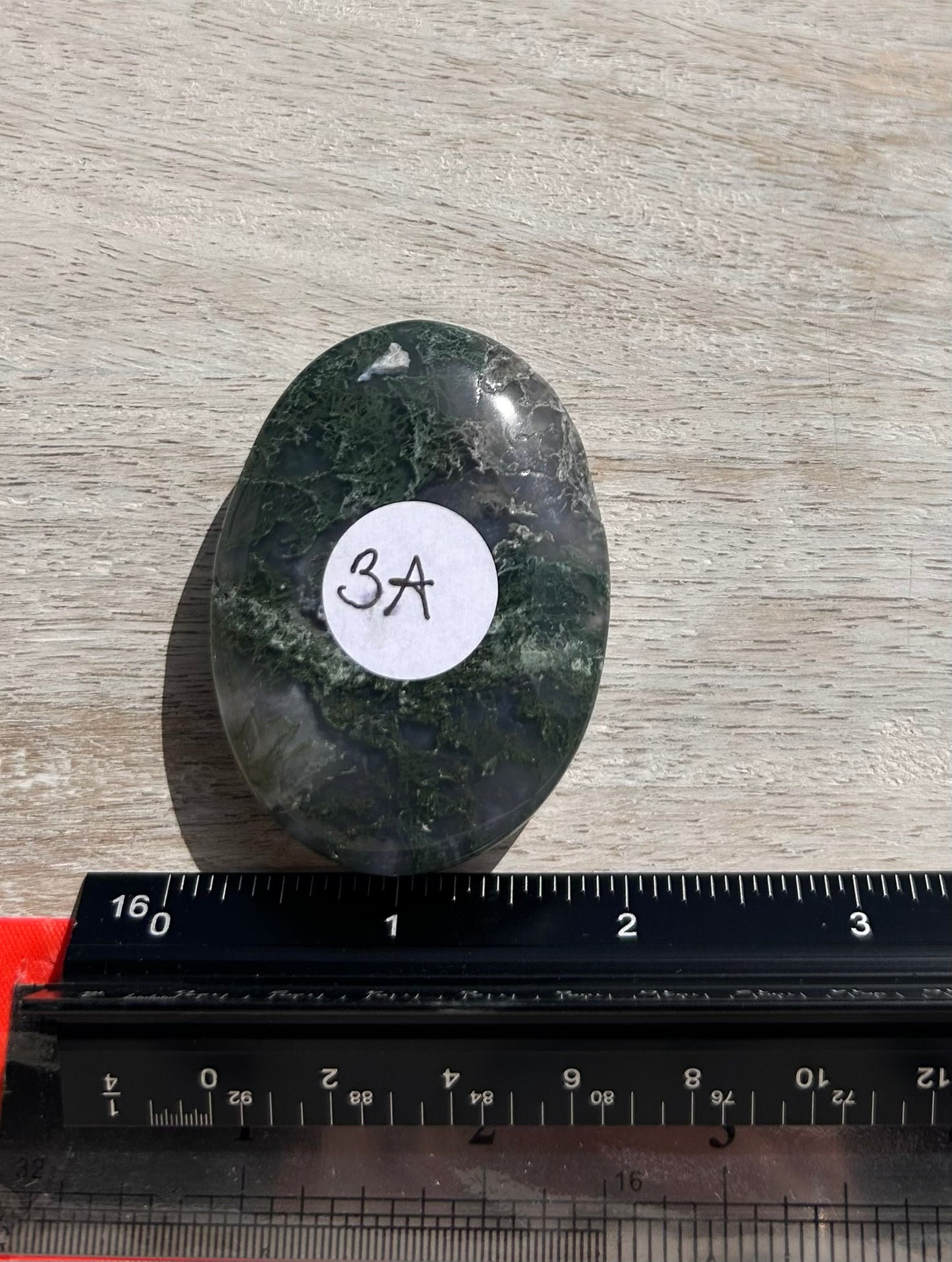 Moss Agate Palm Stone - 3A