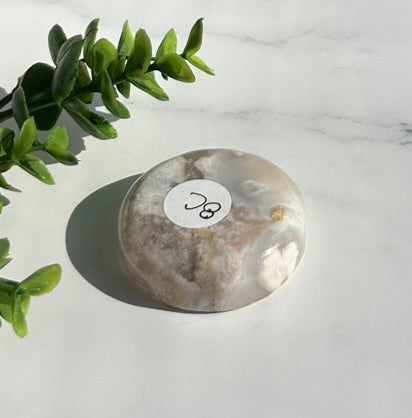Flower Agate Bowl / Ring Holder (2") - 8C