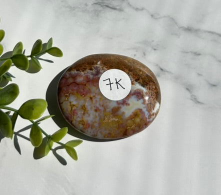 Ocean Jasper Palm Stone - 7K