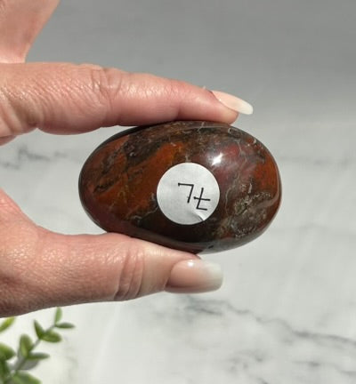Ocean Jasper Palm Stone - 7L