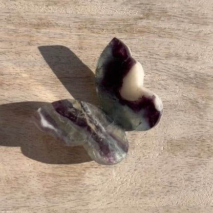 Rainbow Fluorite 3D Butterfly - 3C