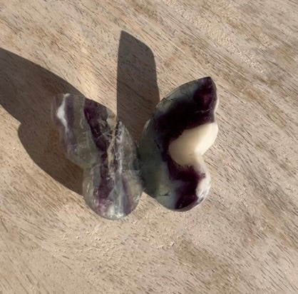 Rainbow Fluorite 3D Butterfly - 3C