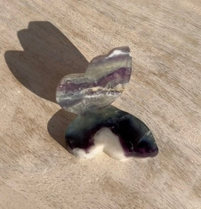 Rainbow Fluorite 3D Butterfly - 3C