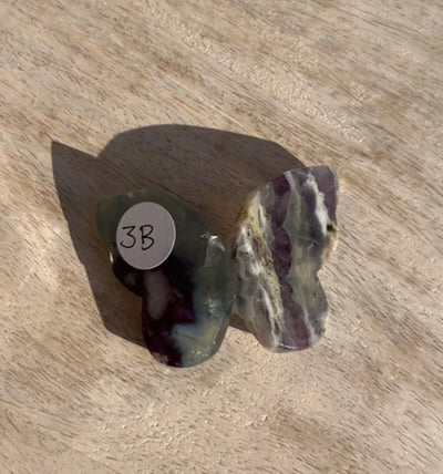 Rainbow Fluorite 3D Butterfly-3B