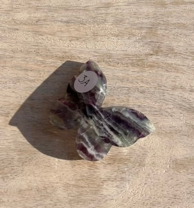 Rainbow Fluorite 3D Butterfly - 3A