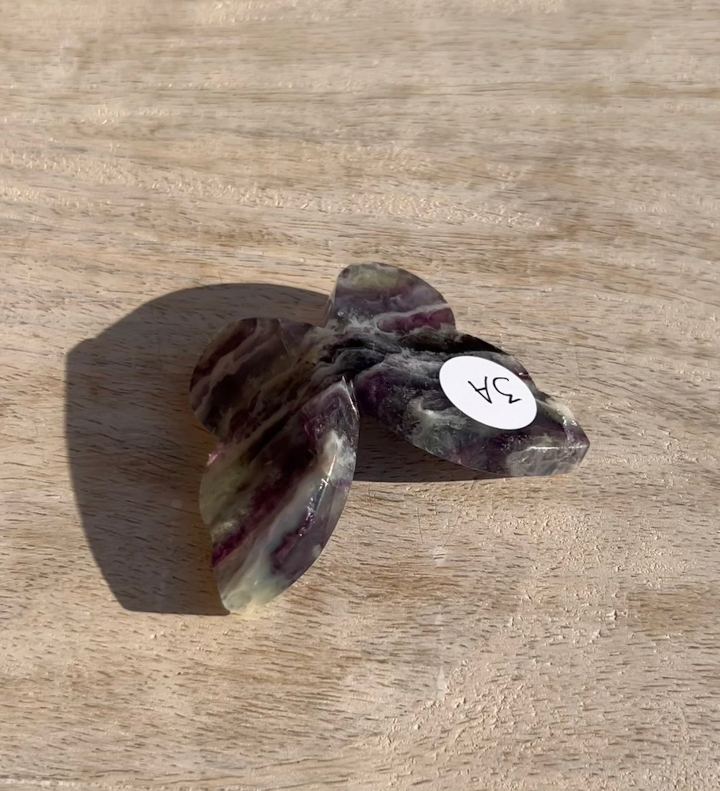 Rainbow Fluorite 3D Butterfly - 3A