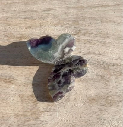Rainbow Fluorite 3D Butterfly - 3E
