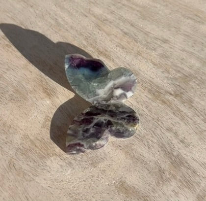 Rainbow Fluorite 3D Butterfly - 3E
