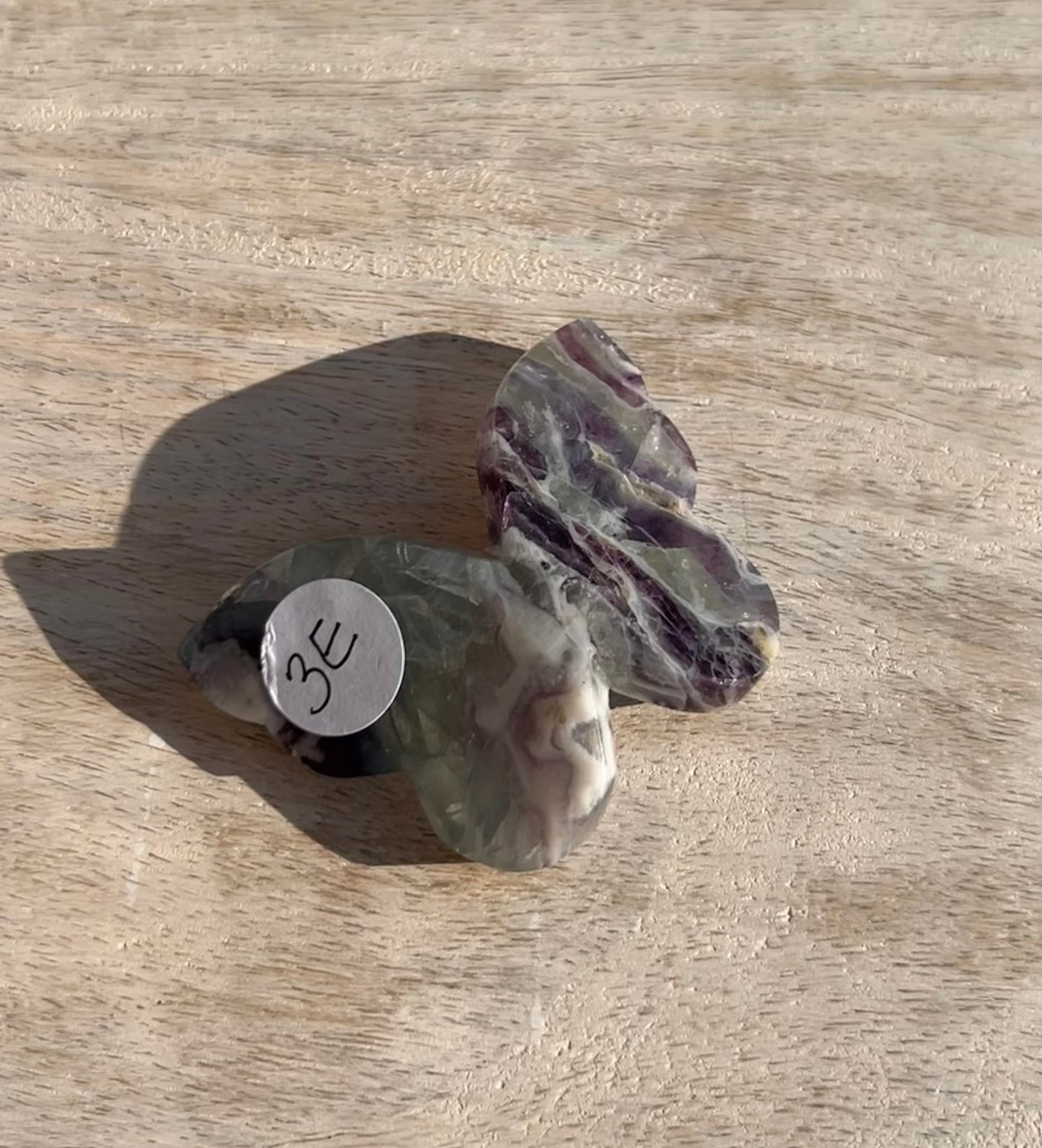 Rainbow Fluorite 3D Butterfly - 3E