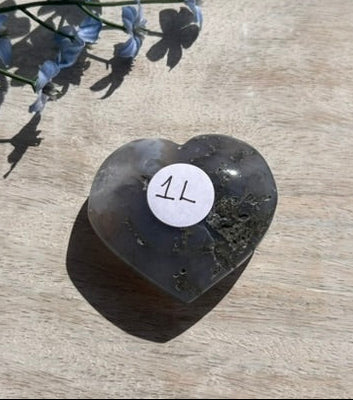Moss Agate Heart - 1L