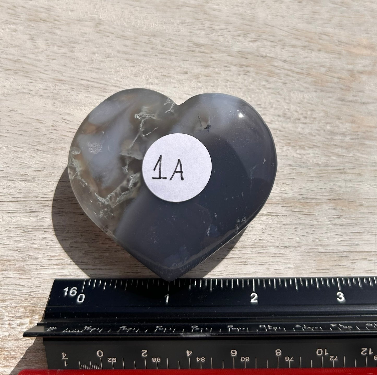 Moss Agate Heart - 1A