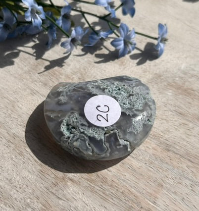 Moss Agate Moon - 2C