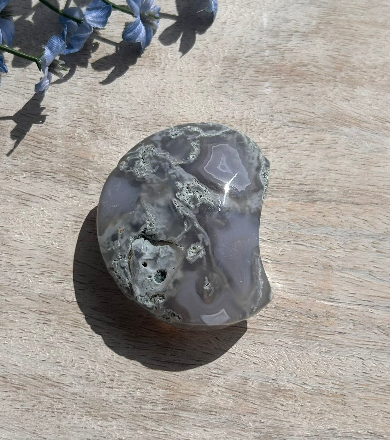 Moss Agate Moon - 2C