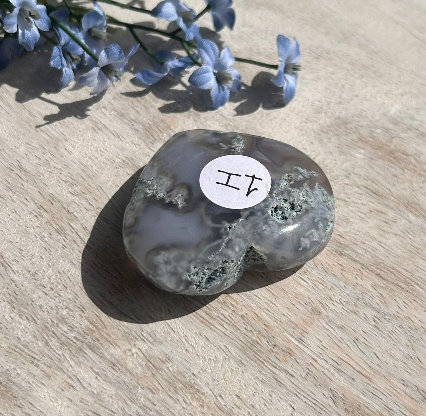 Moss Agate Heart - 1I