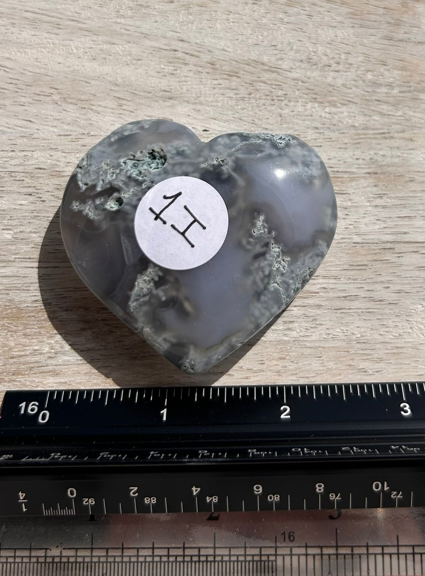 Moss Agate Heart - 1I
