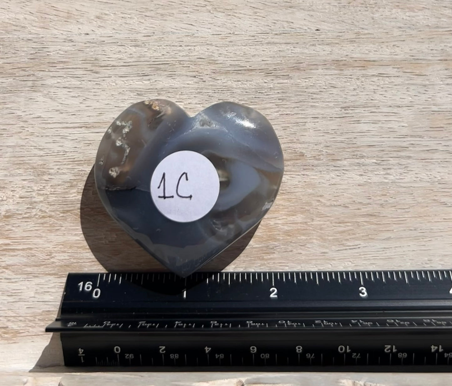 Moss Agate Heart - 1C