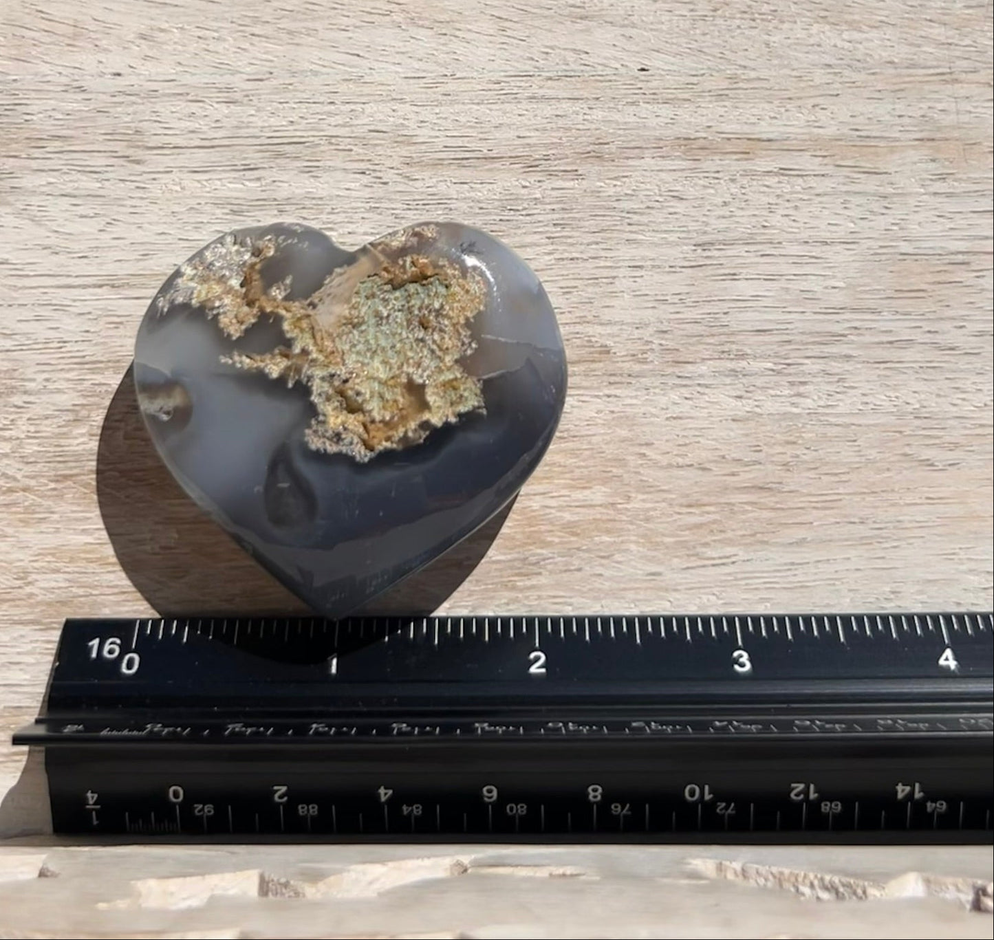 Moss Agate Heart - 1C