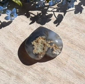 Moss Agate Heart - 1C