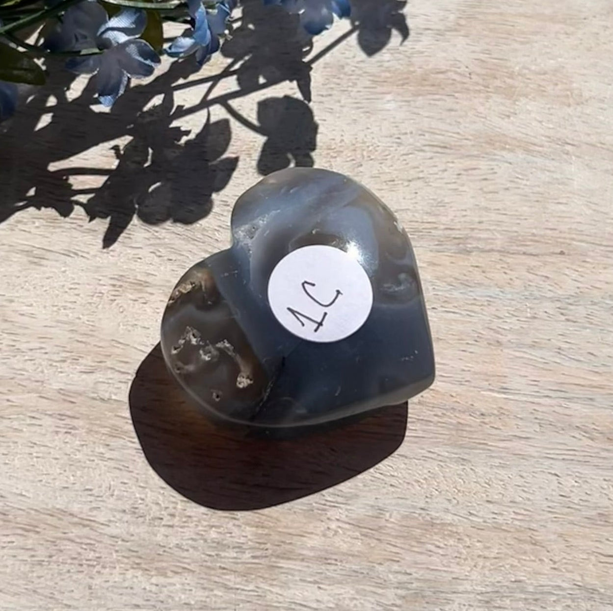 Moss Agate Heart - 1C