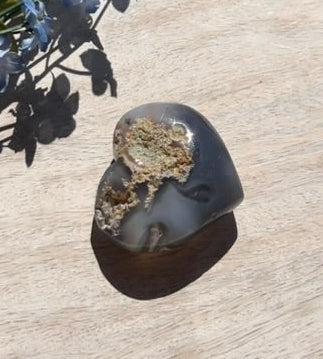 Moss Agate Heart - 1C