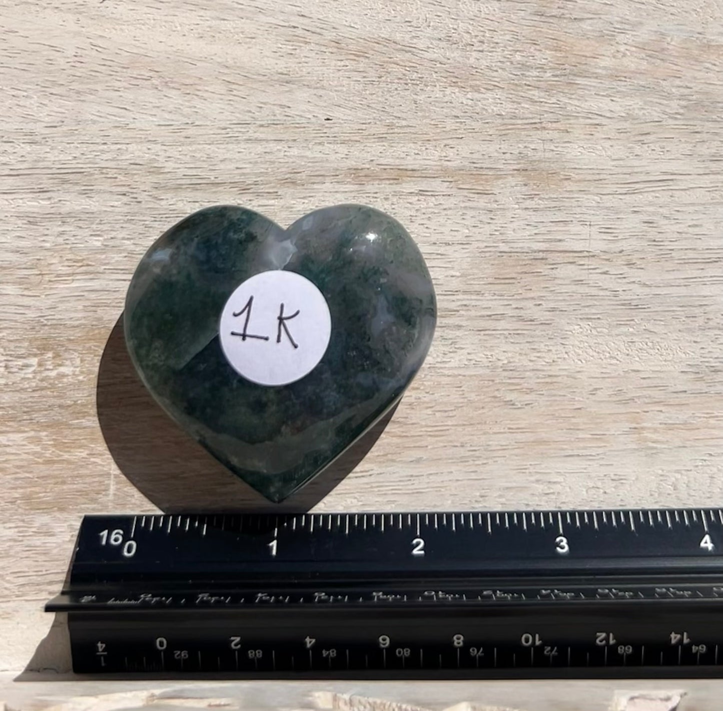 Moss Agate Heart - 1K