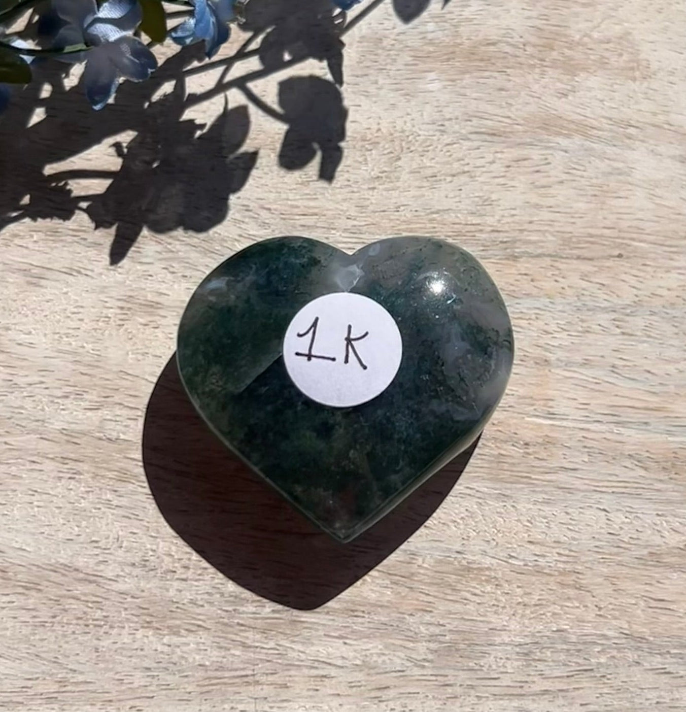 Moss Agate Heart - 1K