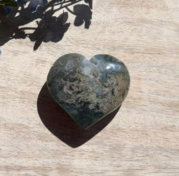 Moss Agate Heart - 1K