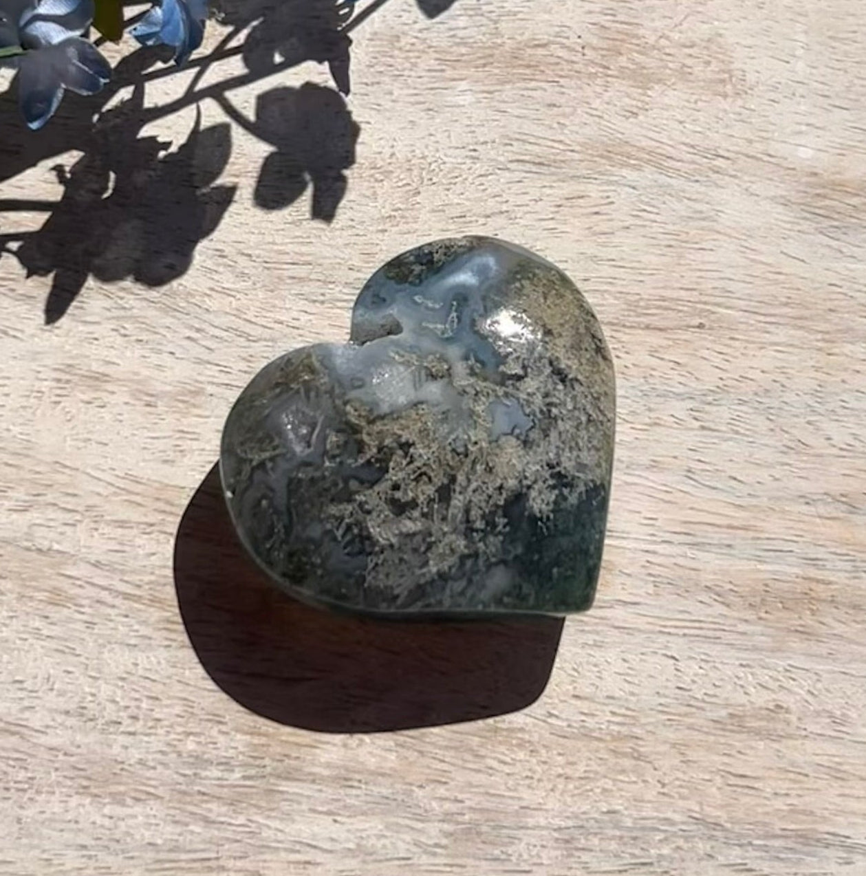 Moss Agate Heart - 1K