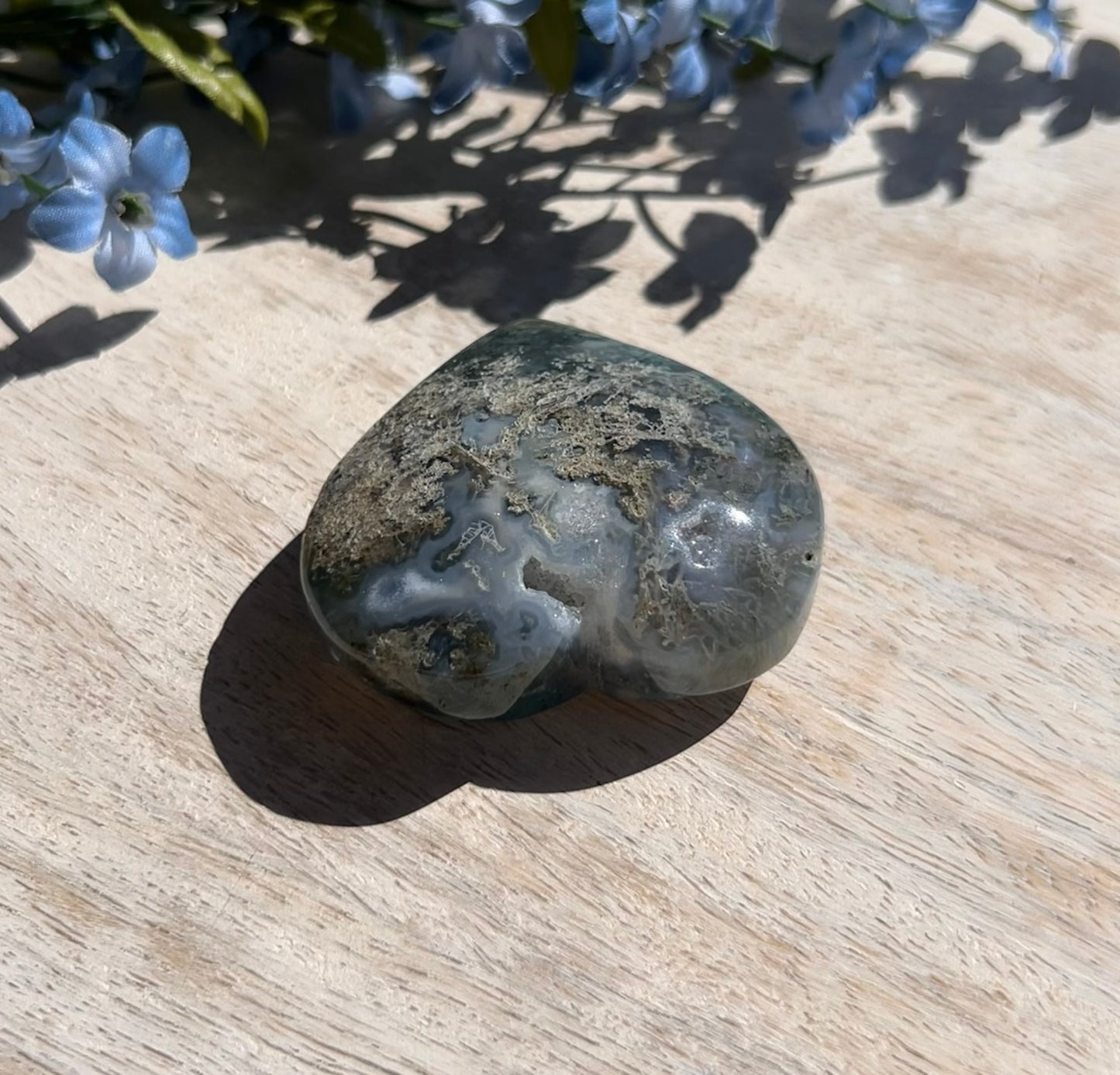 Moss Agate Heart - 1K
