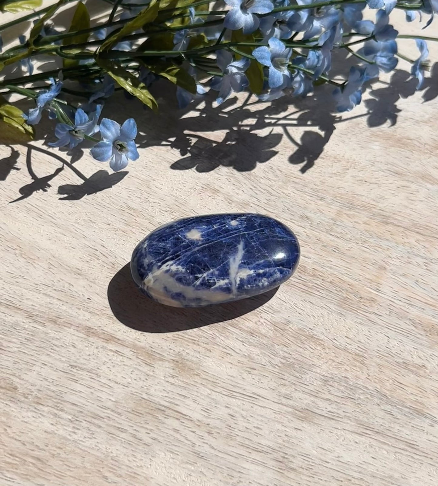 Sodalite Palm Stone - 16B