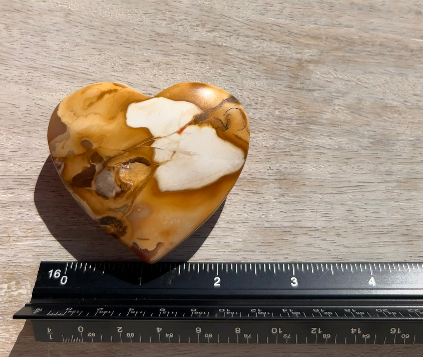 Mookaite Heart Palm Stone - 15A