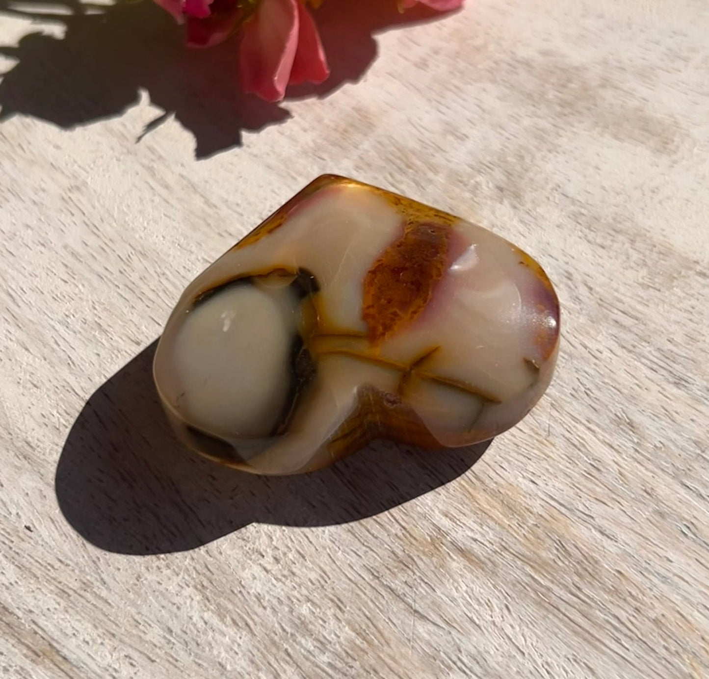 Mookaite Heart Palm Stone - 15C