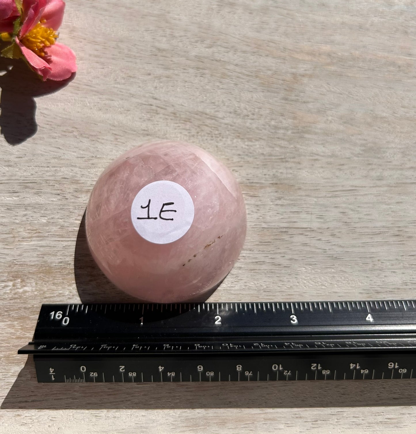 (One) Beautiful Rose Quartz Bowl - (2") - 1E