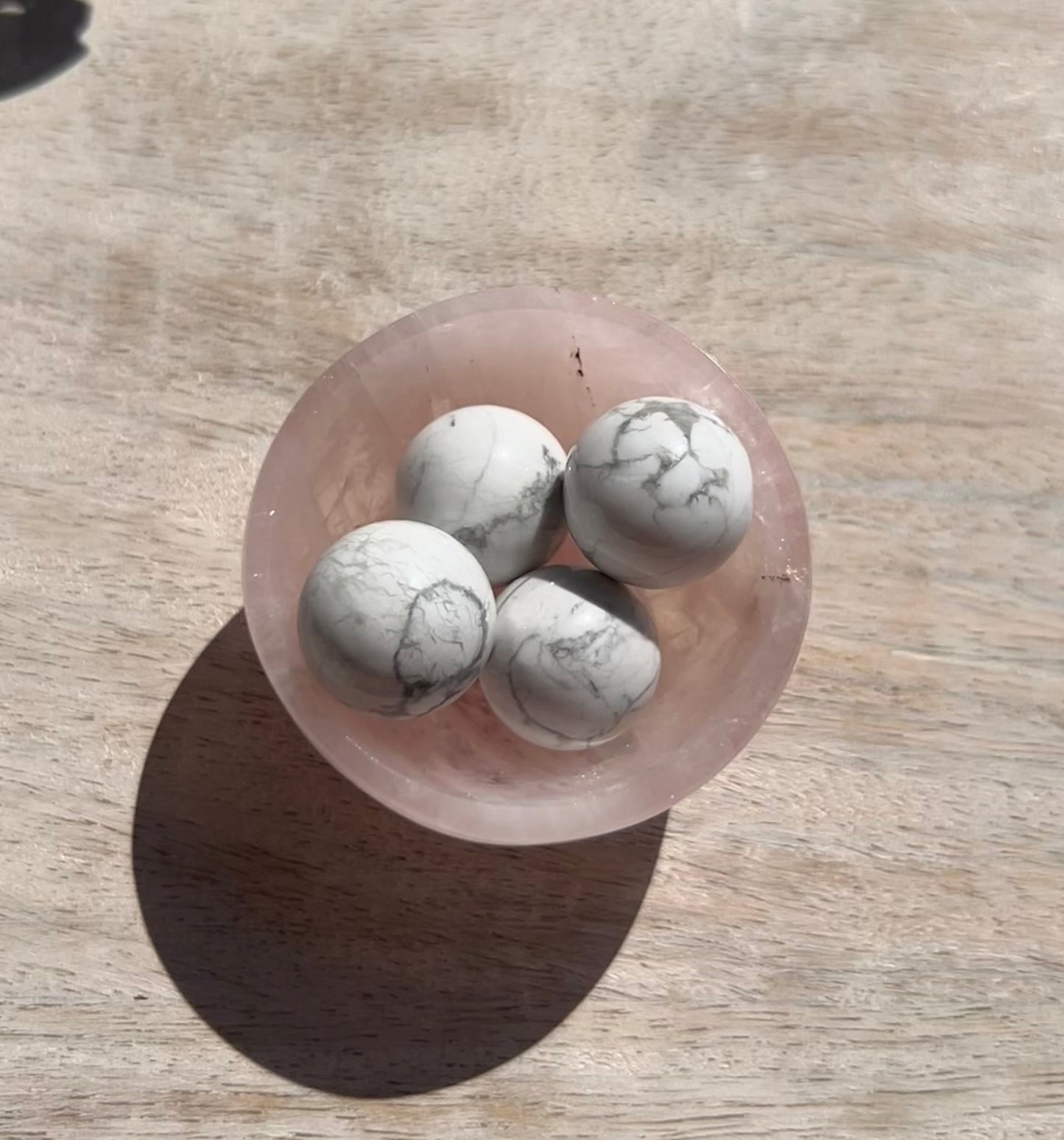 (One) Beautiful Rose Quartz Bowl - 2" - 1F