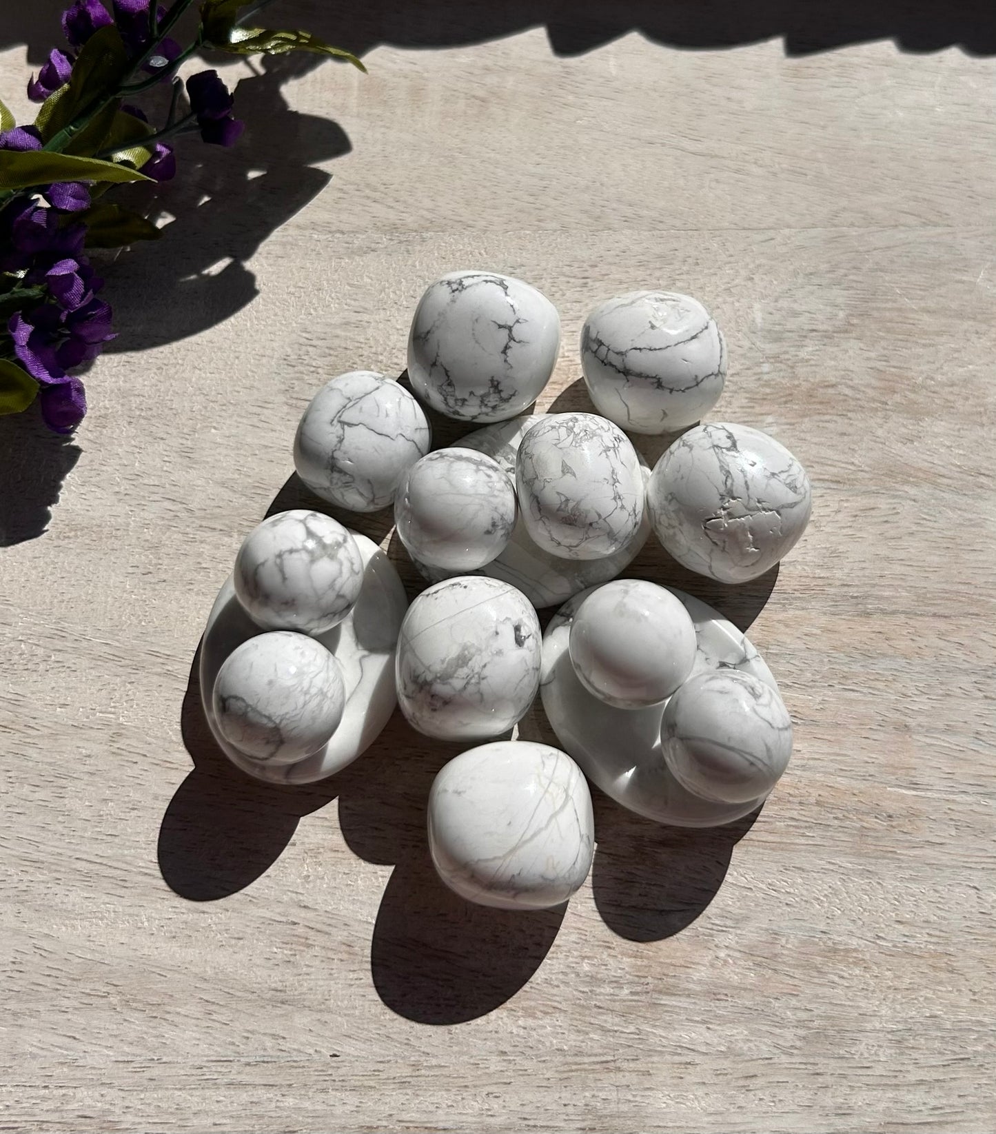 (One) Howlite Tumble - $3.99ea