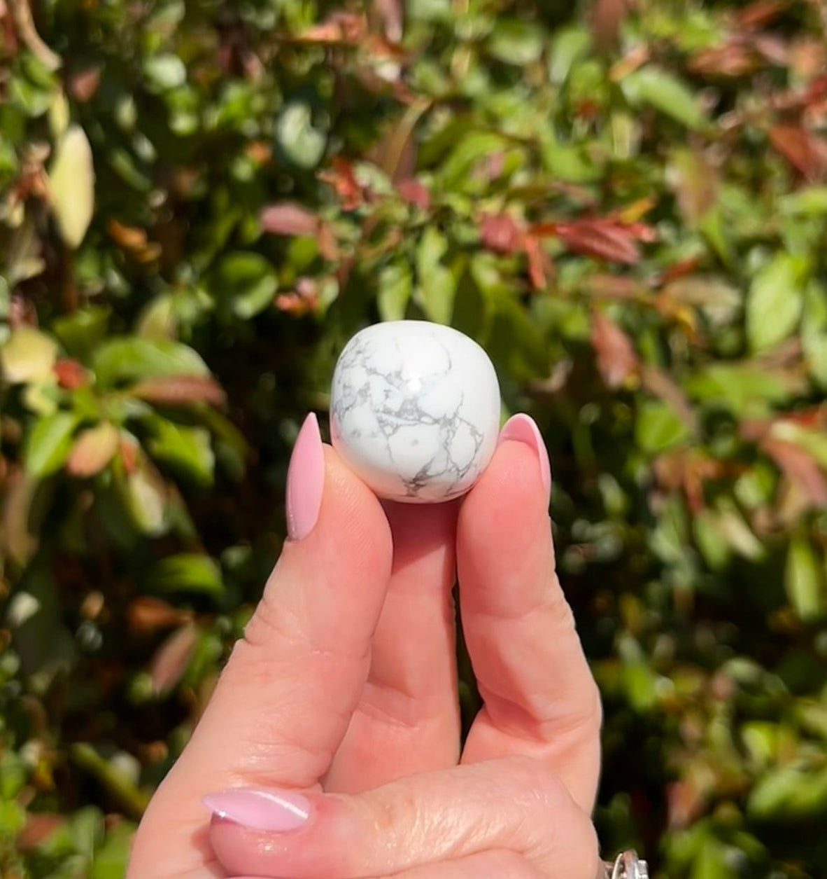 (One) Howlite Tumble - $3.99ea