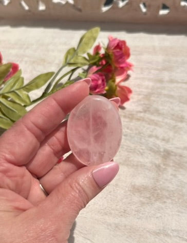 (One) Rose Quartz Worry Stone - $4.99ea