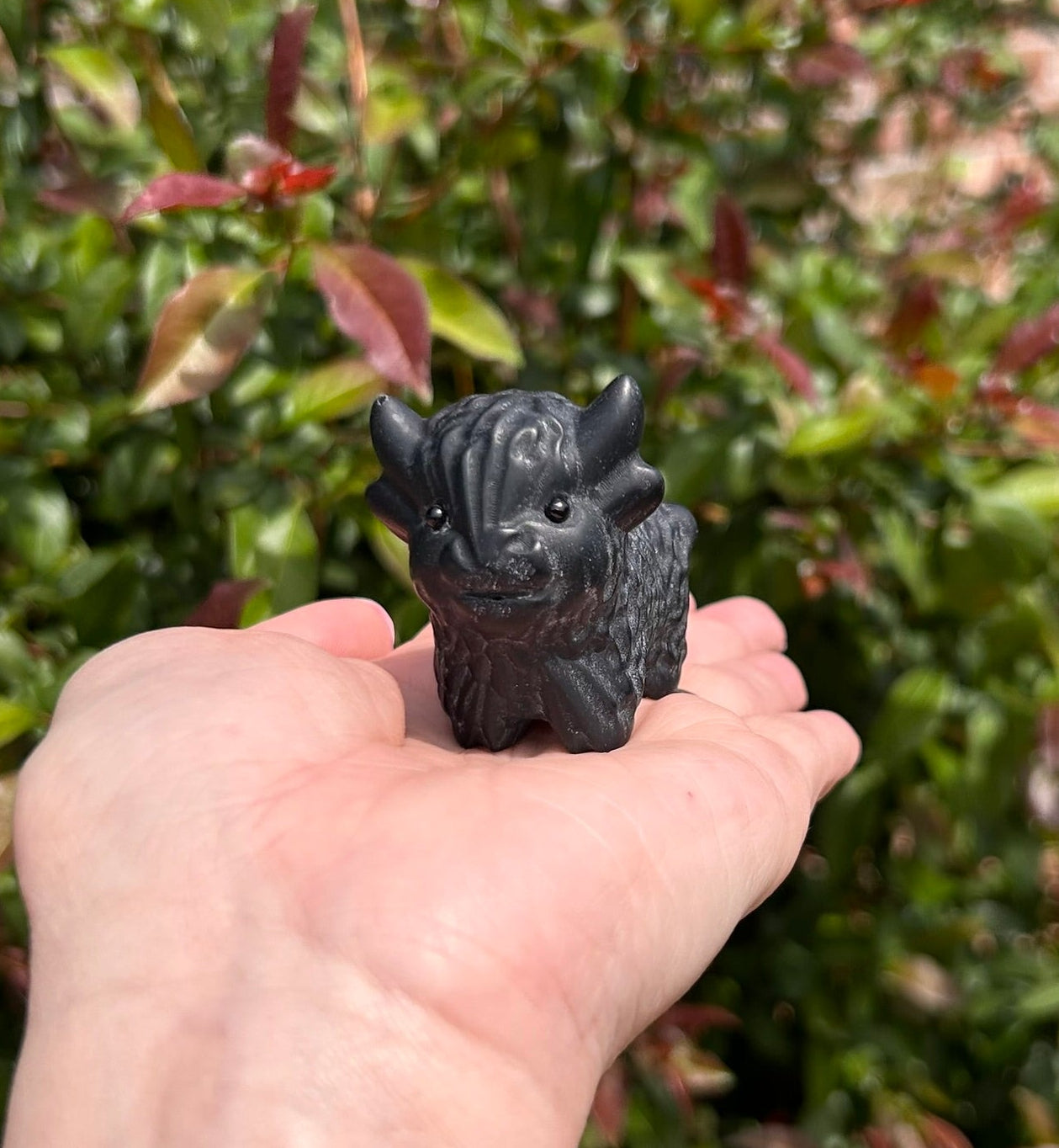 (One) 2" Black Onyx Cow carving ~ $17.99ea