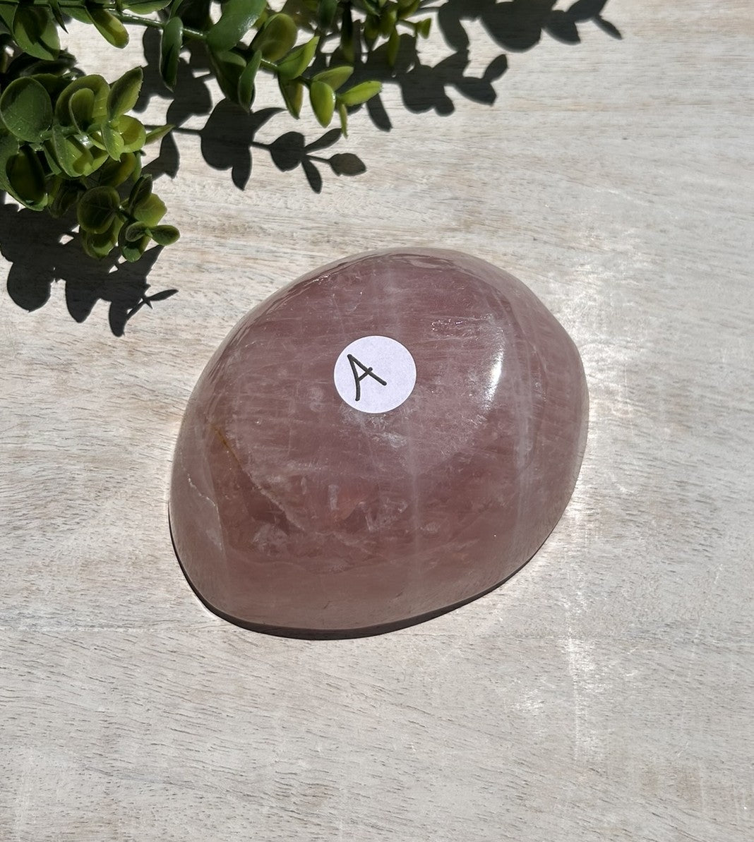 Beautiful Rose Quartz Bowl (4.6"W x 2"H) - #A