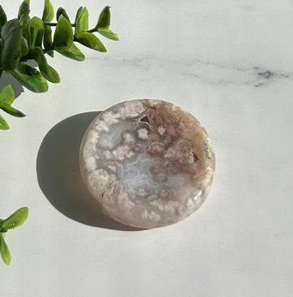 Flower Agate Bowl / Ring Holder (2") - 8J