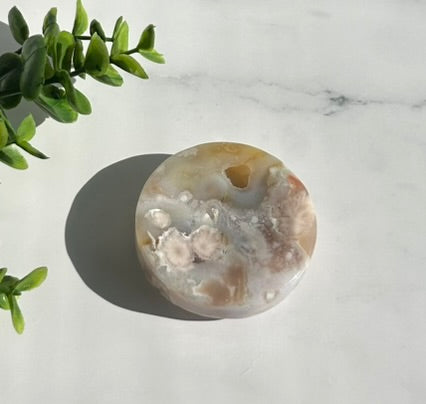 Flower Agate Bowl / Ring Holder (2")  - 8B