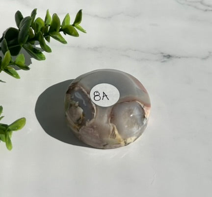 Flower Agate Bowl / Ring Holder (2") - 8A