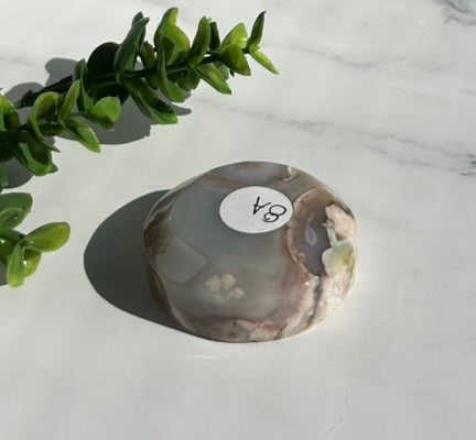 Flower Agate Bowl / Ring Holder (2") - 8A
