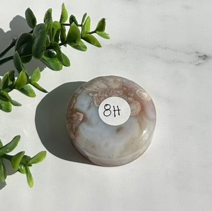 Flower Agate Bowl / Ring Holder (2") - 8H