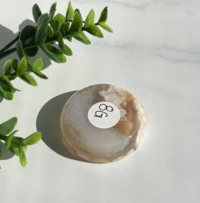 Flower Agate Bowl / Ring Holder (2") - 8G