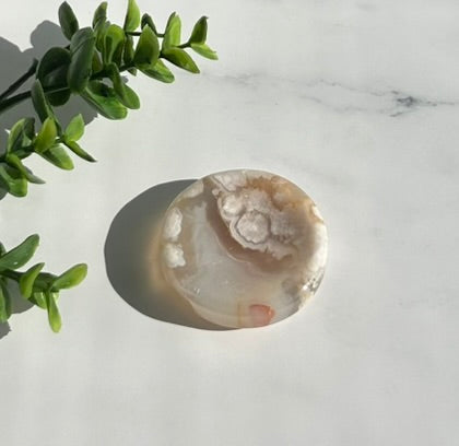 Flower Agate Bowl / Ring Holder (2") - 8G