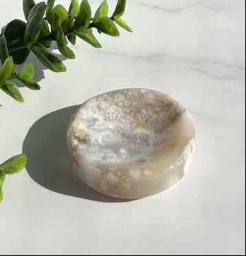 Flower Agate Bowl / Ring Holder (2") - 8C