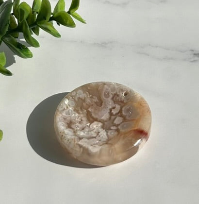Flower Agate Bowl / Ring Holder (2") - 8F